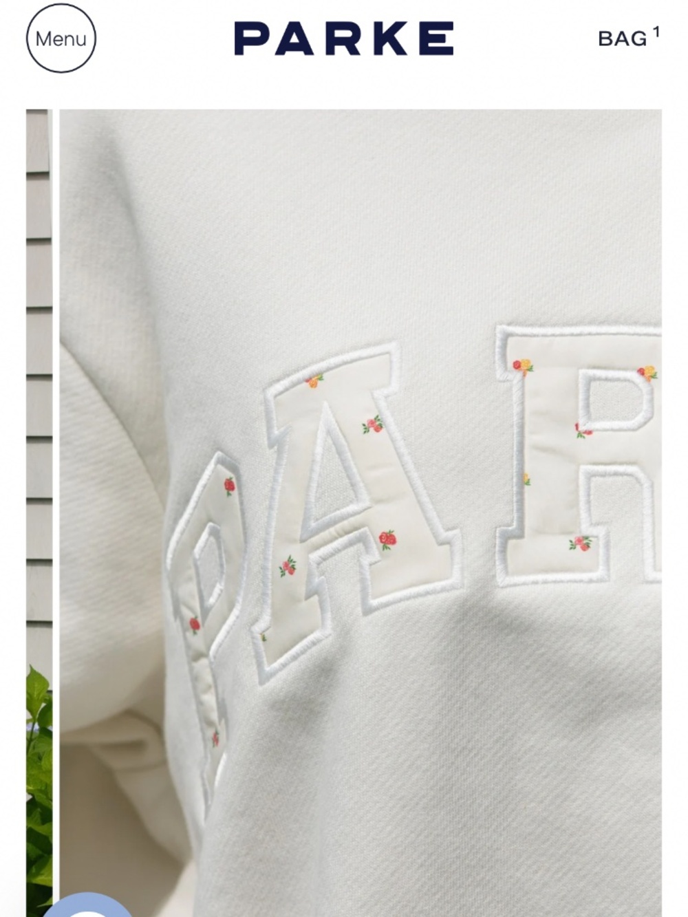 Parke floral mockneck sweater
